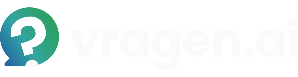 Dark mode logo for Vragen.ai